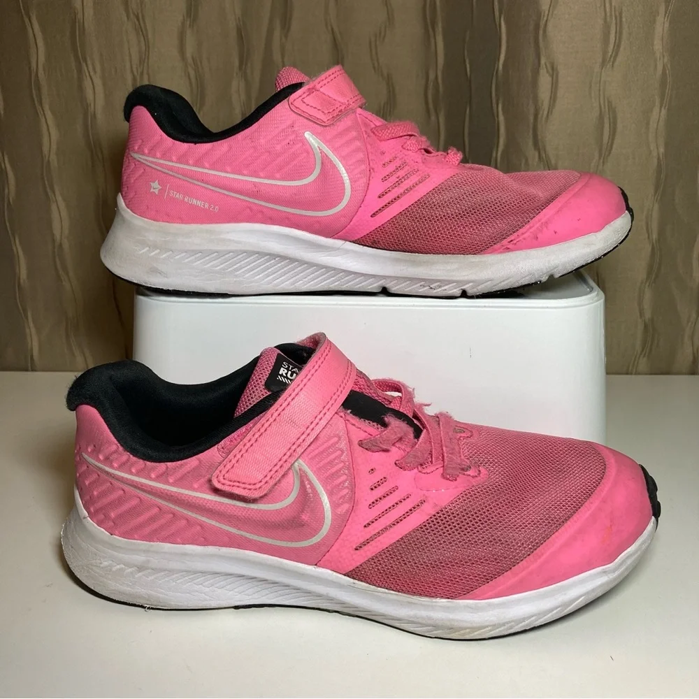 Nike Star Runner 2.0 Girl's 3Y Hot Pink Running Sneaker AT1801-603